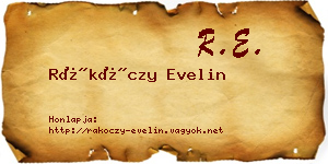 Rákóczy Evelin névjegykártya